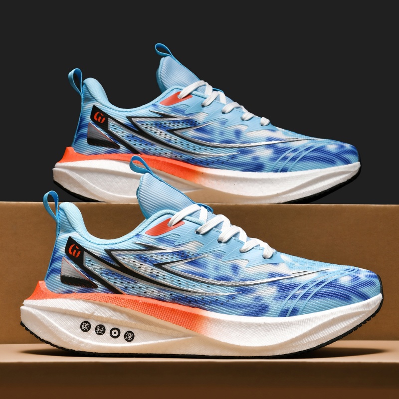 Lightweight Road Running Shoes - Sepatu Lari Pria untuk Maraton Off-road,