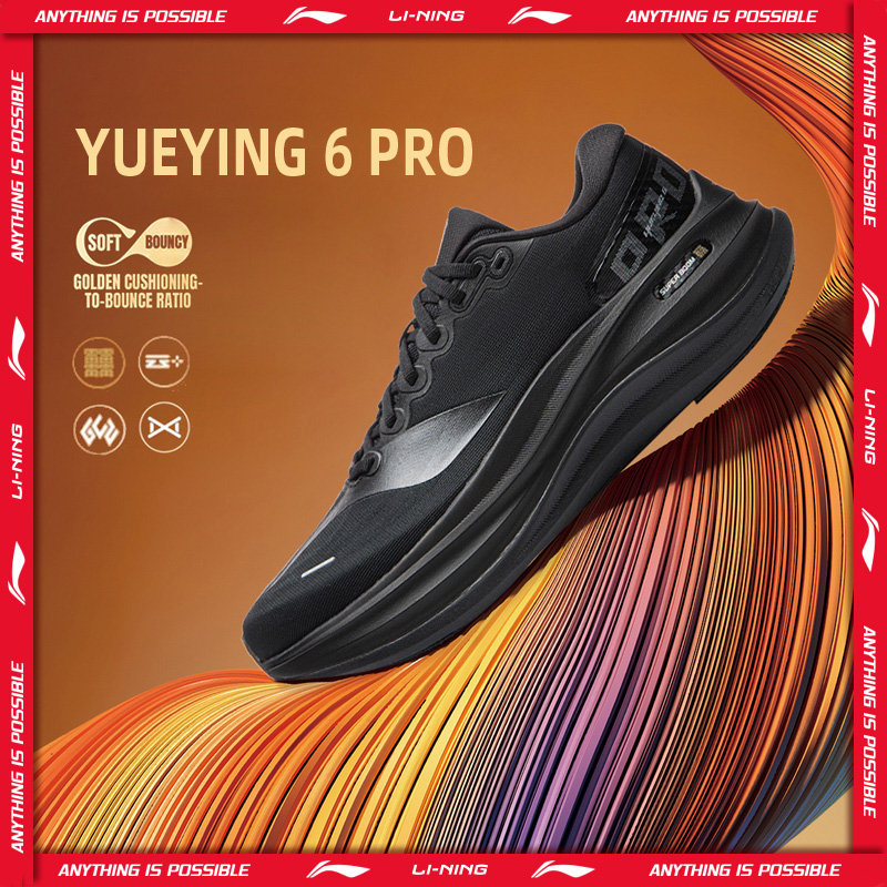 Reflective Night Running Shoes - Li-Ning Sepatu Lari Bantalan Optimal YUEYING