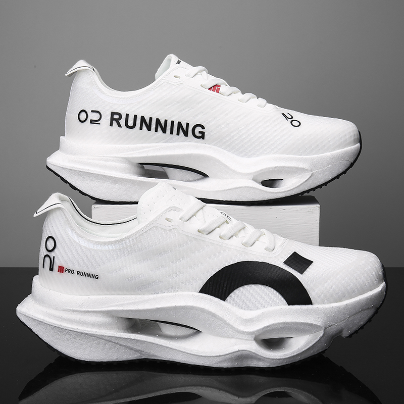 Breathable Mesh Athletic Shoes - Sepatu Lari Pria untuk Maraton, dengan