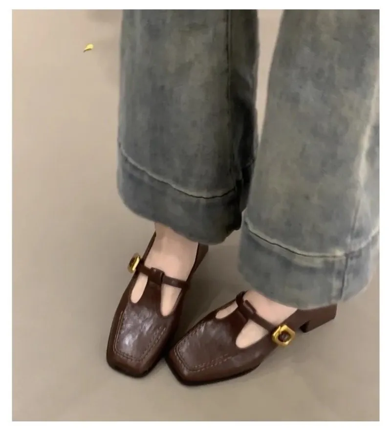 Sepatu Mary Jane dengan ujung  - Women'S Shoes ulasan dan harga