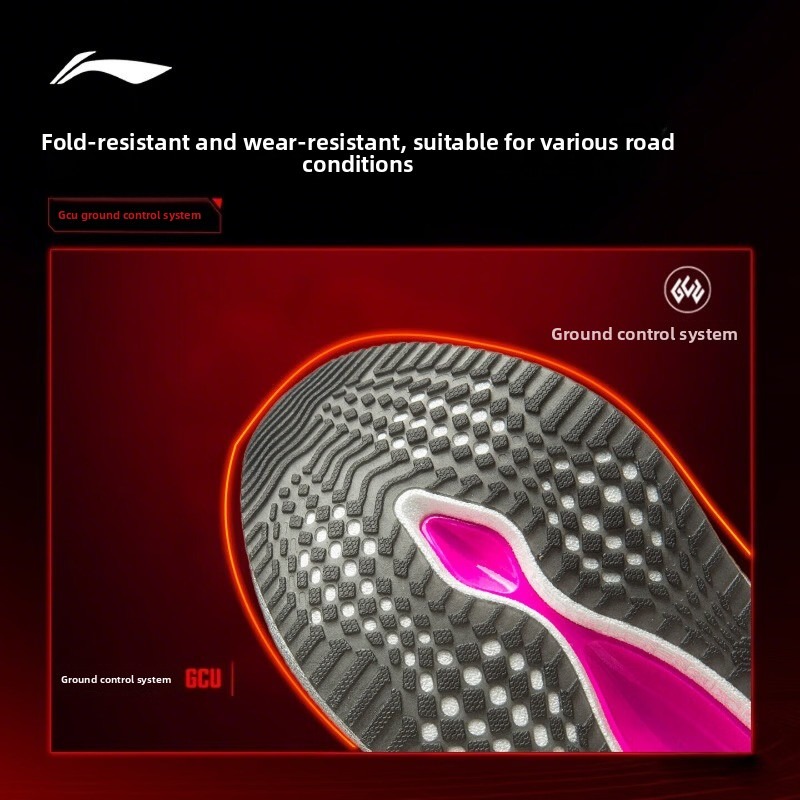 Sepatu Lari Pria LI-NING Red H - Lightweight Road Running Shoes ulasan dan harga