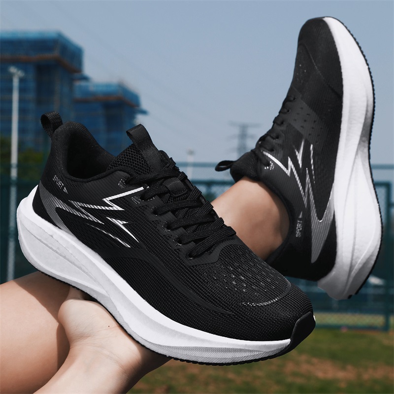 Sepatu Lari Pria untuk Maraton - Breathable Mesh Athletic Shoes ulasan dan harga