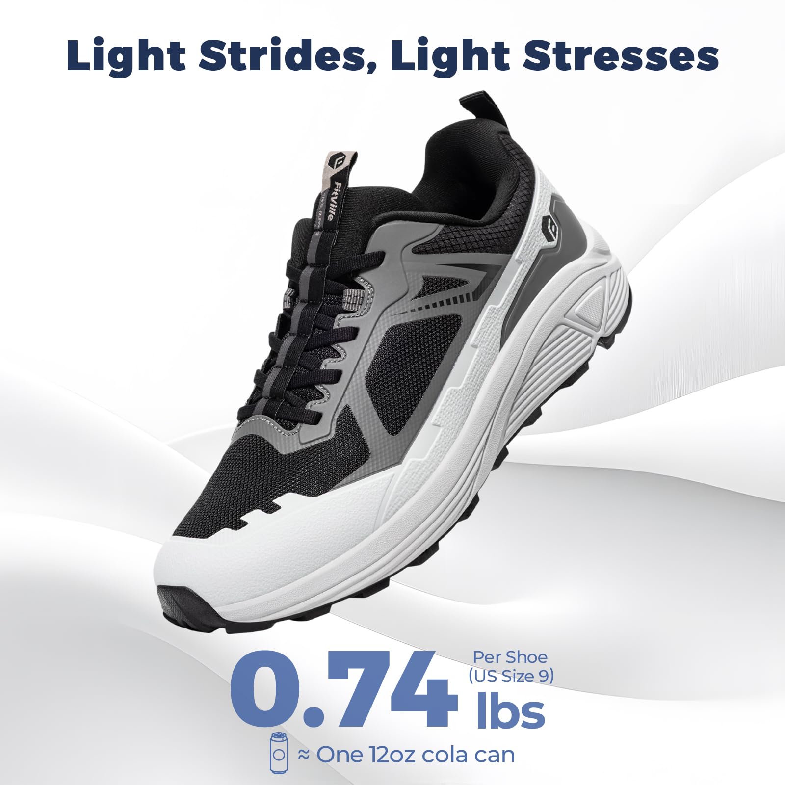 Sepatu Lari Trail FitVille unt - Anti Slip Trail Running Sneakers ulasan dan harga