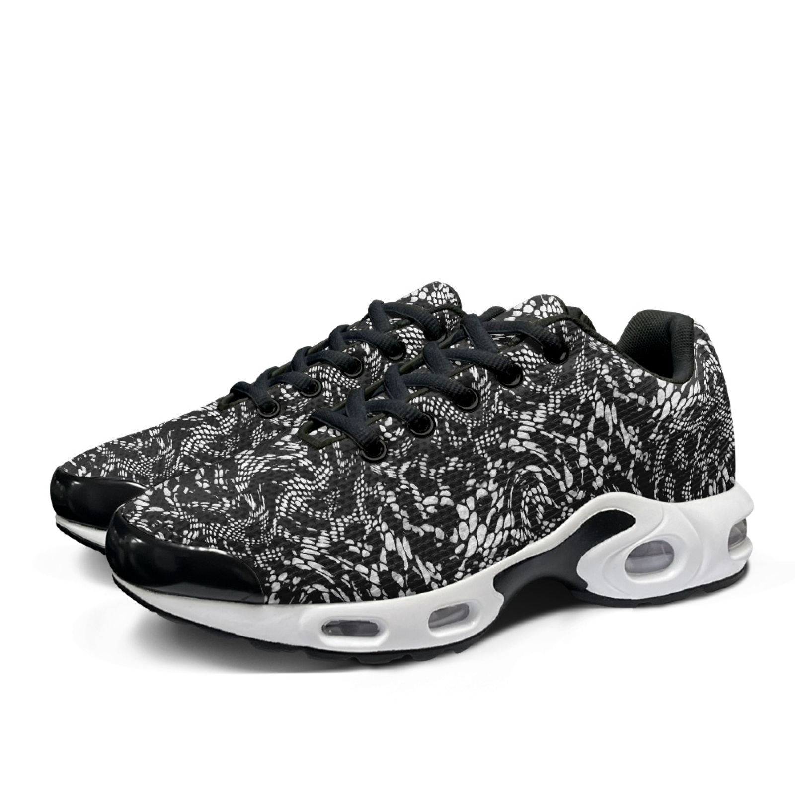 PENSTROLL Sepatu Jalan Kaki De - Knit Fabric Lace Up Sneakers ulasan dan harga