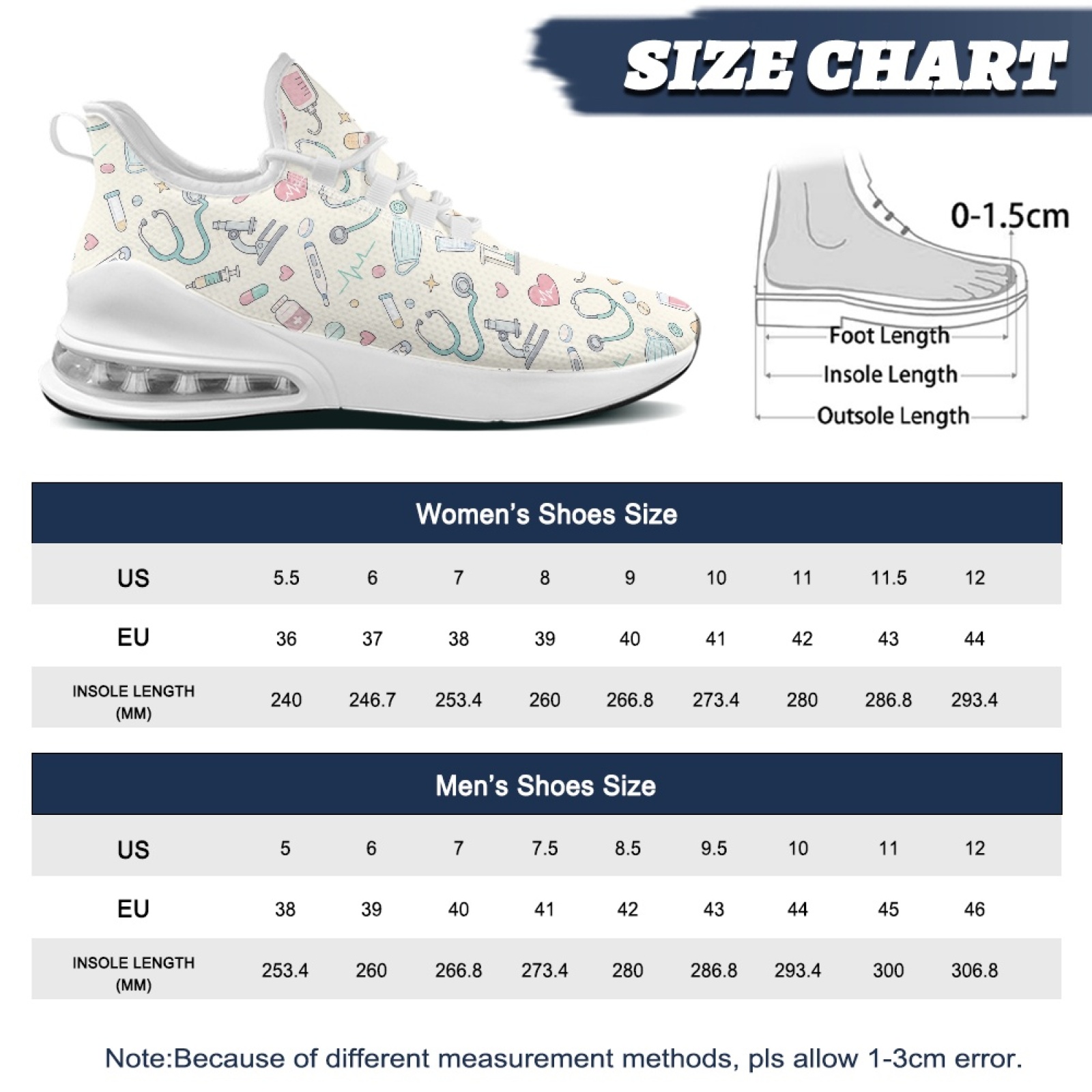 Sepatu Olahraga Perawat PENSTR - Breathable Mesh Athletic Shoes ulasan dan harga